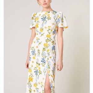 April Bloom Floral Midi Dress